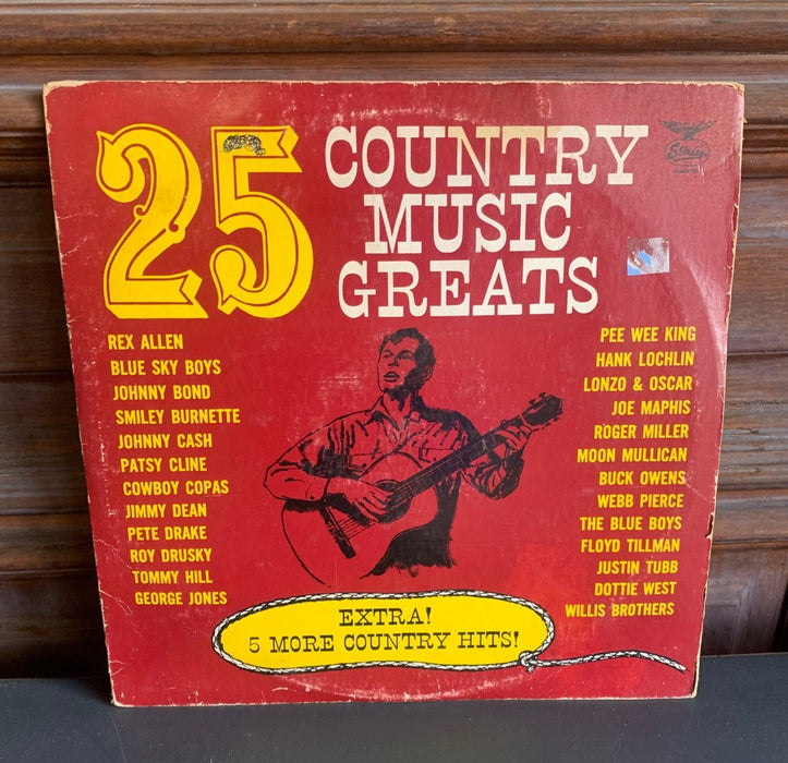 25 COUNTRY MUSIC GREATS VINYL