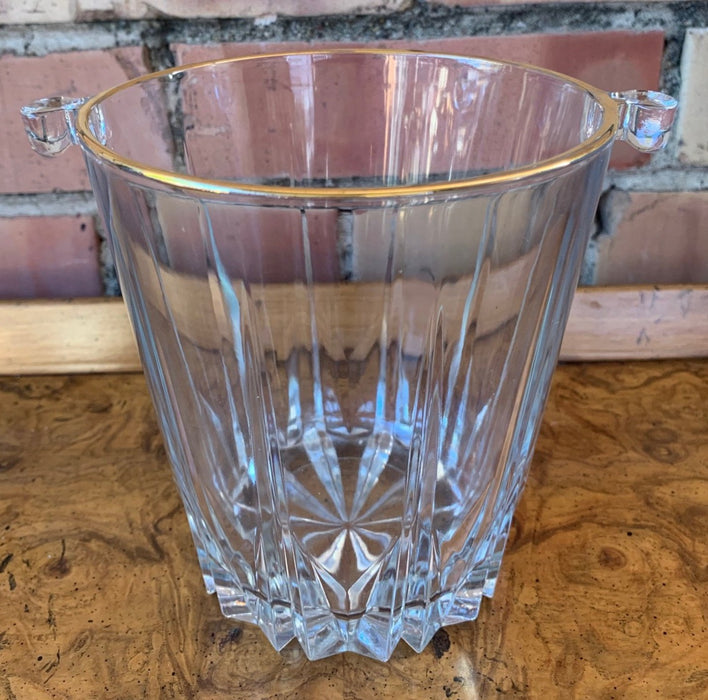 GOLD RIMMED SMALL ICE BUCKET