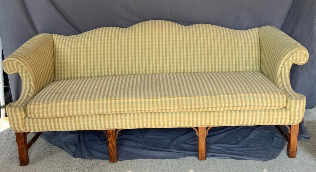 YELLOW CHIPPENDALE SOFA