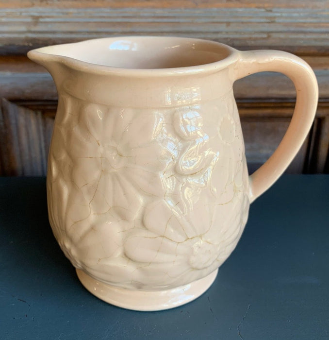 LARGE ENGLISH PINK FLORAL CREAMER