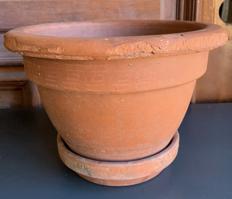 TERRA COTTA 11" PLANTER WITH SAUCER