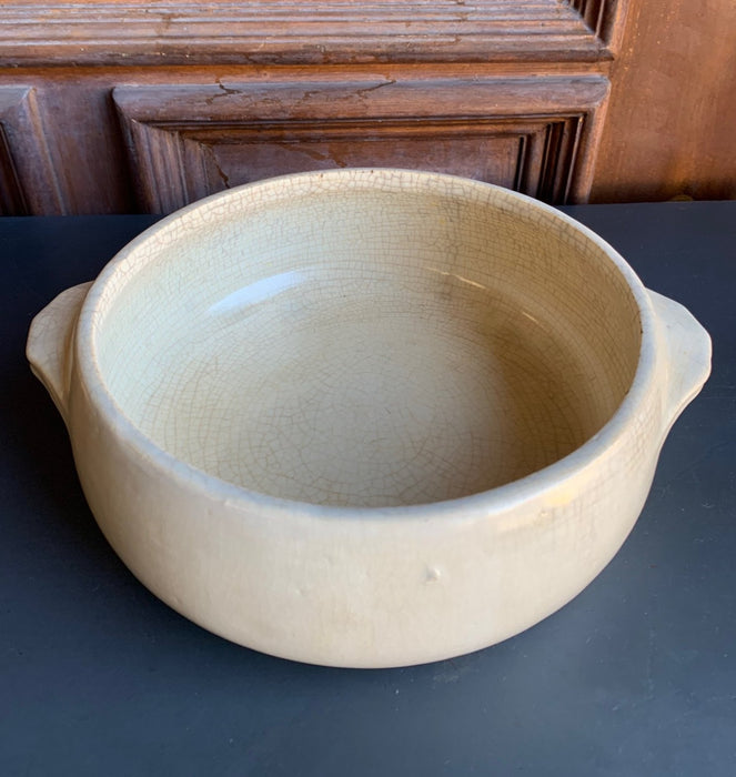 MCCOY POTTERY BROWN SERVING DISH WITH HANDLES