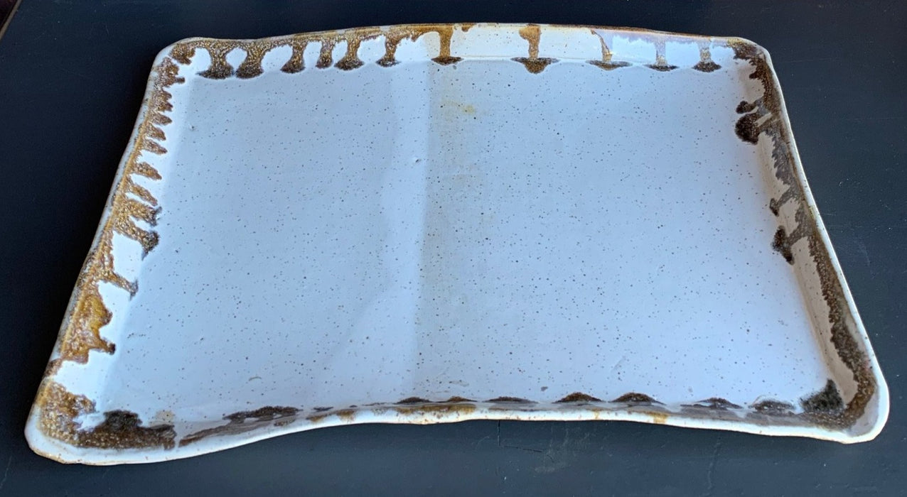 GLAZED POTTERY TRAY