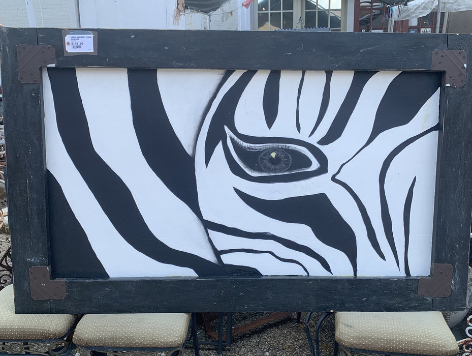 LARGE ABSTRACT ZEBRA PAINTING