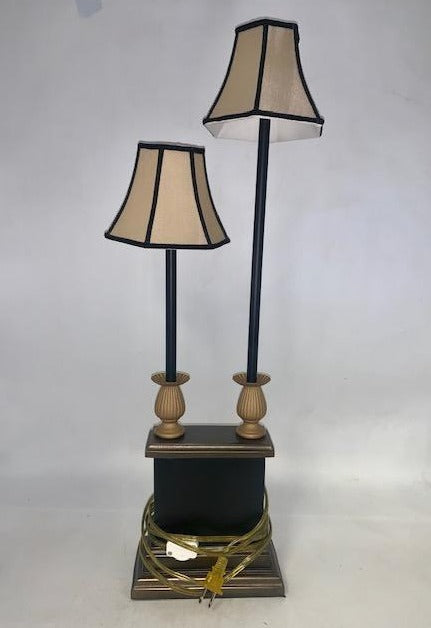 BLACK AND GOLD ACCENT LAMP