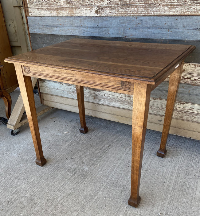 ARTS AND CRAFTS MCMURDO FOOT LIBRARY OAK TABLE