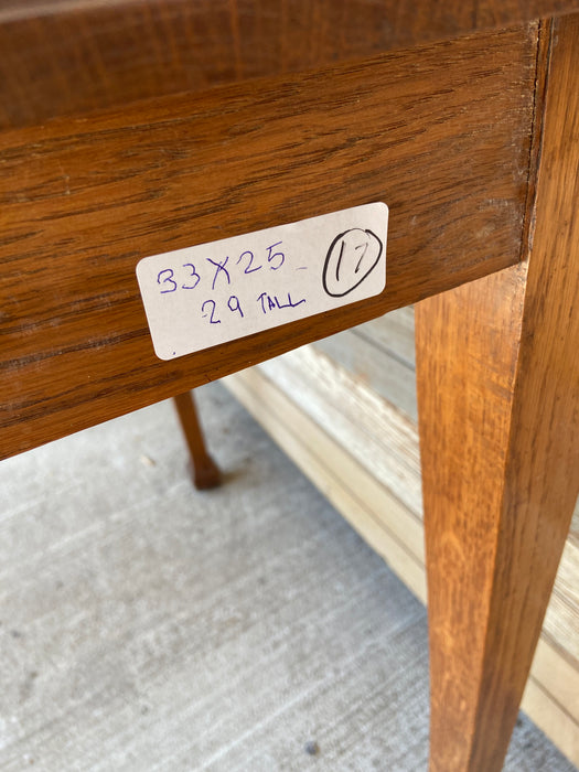 ARTS AND CRAFTS MCMURDO FOOT LIBRARY OAK TABLE