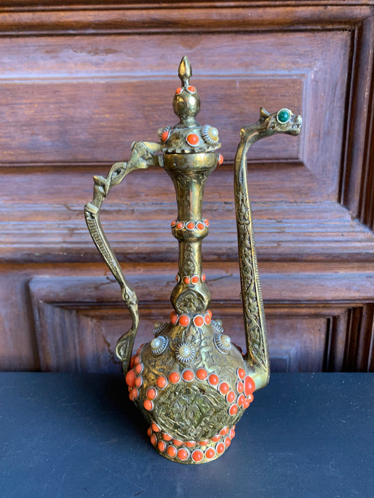 DECORATIVE INDIAN BRASS PITCHER