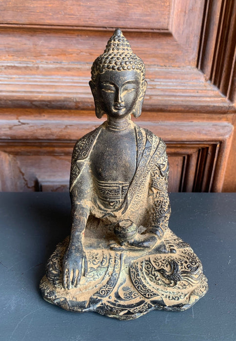 DARK PATINA SMALL BRONZE BUDDHA