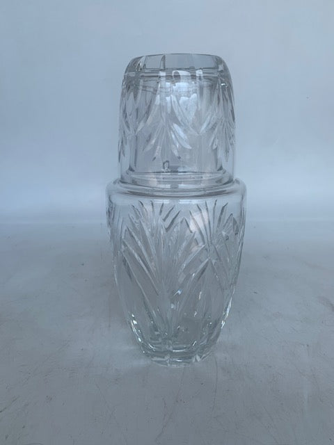 CRYSTAL WATER DECANTER WITH TUMBLER