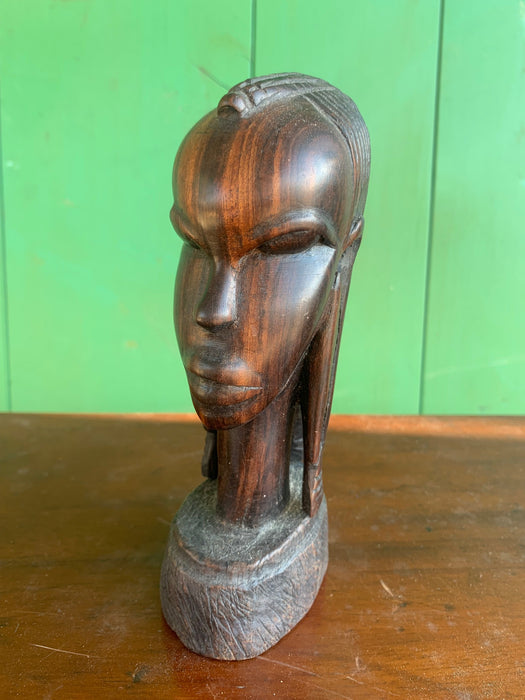 EXOTIC HARDWOOD FEMALE AFRICAN STATUE