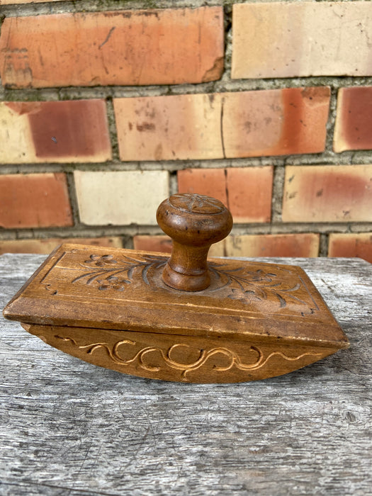 CARVED WOODEN BLOTTER