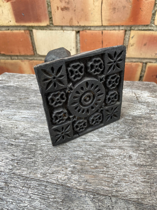 LARGE BLACK WOODEN STAMP