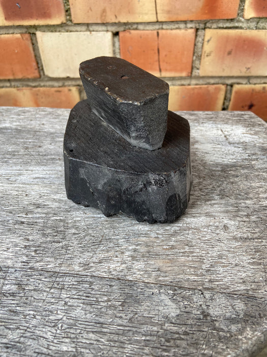 LARGE BLACK WOODEN STAMP