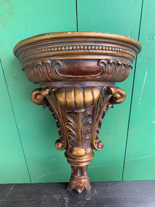 NOT OLD RED AND GOLD SCONCE SHELF