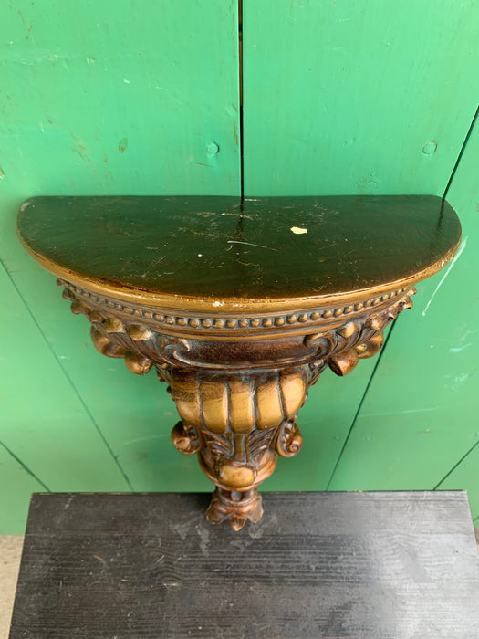 NOT OLD RED AND GOLD SCONCE SHELF