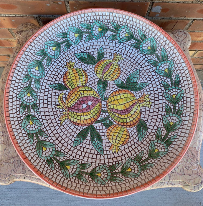 ITALIAN NEIMAN MARCUS FAUX MOSAIC BOWL