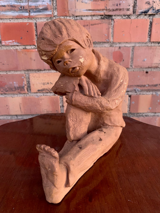 RESIN NOT OLD STATUE OF CHILD