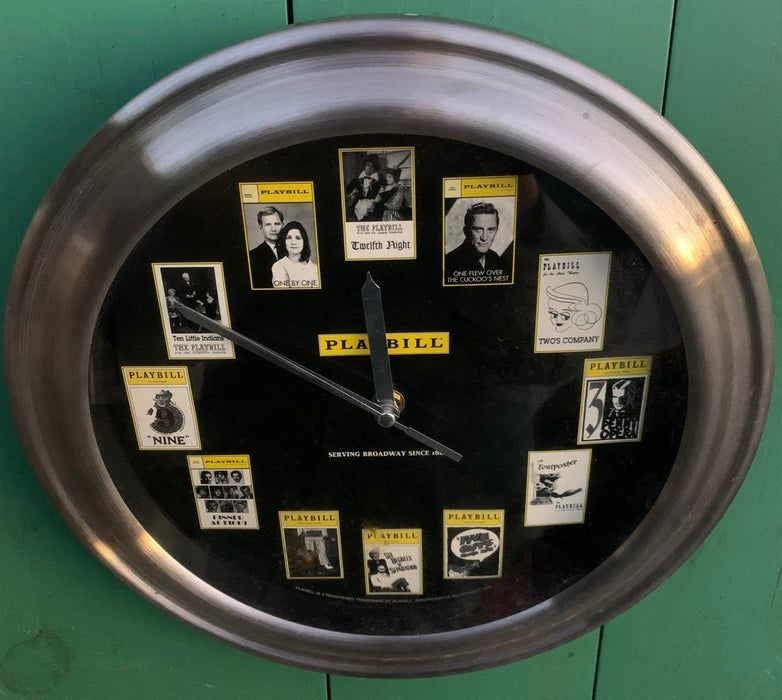 PLAYBILL ADVERTISING CLOCK