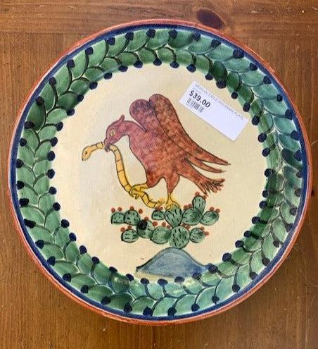 MEXICAN EAGLE AND SNAKE PLATE