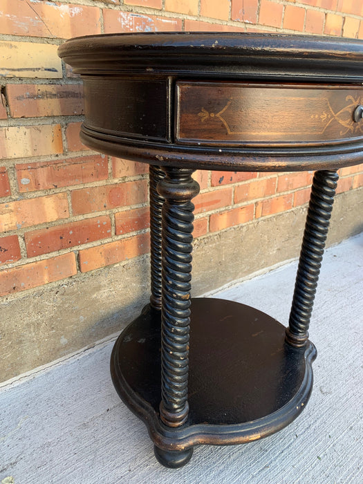 TWIST LEG STAND WITH DRAWER-NOT OLD