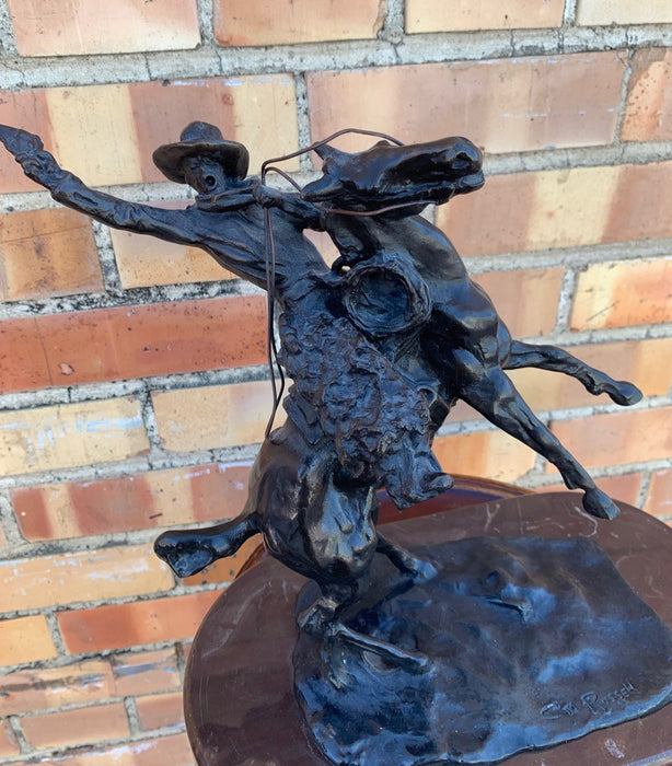 BRONZE COWBOY RESTRIKE-RUSSELL