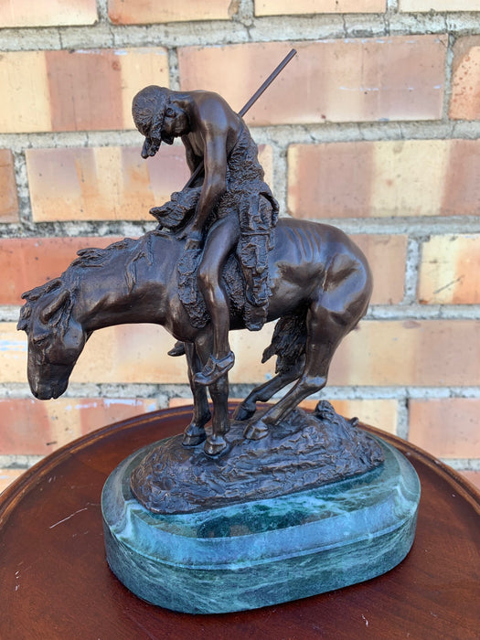 END OF THE TRAIL BRONZE