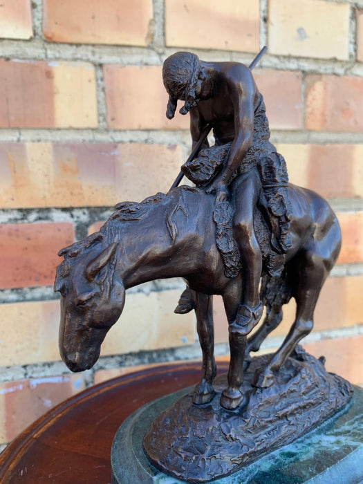 END OF THE TRAIL BRONZE