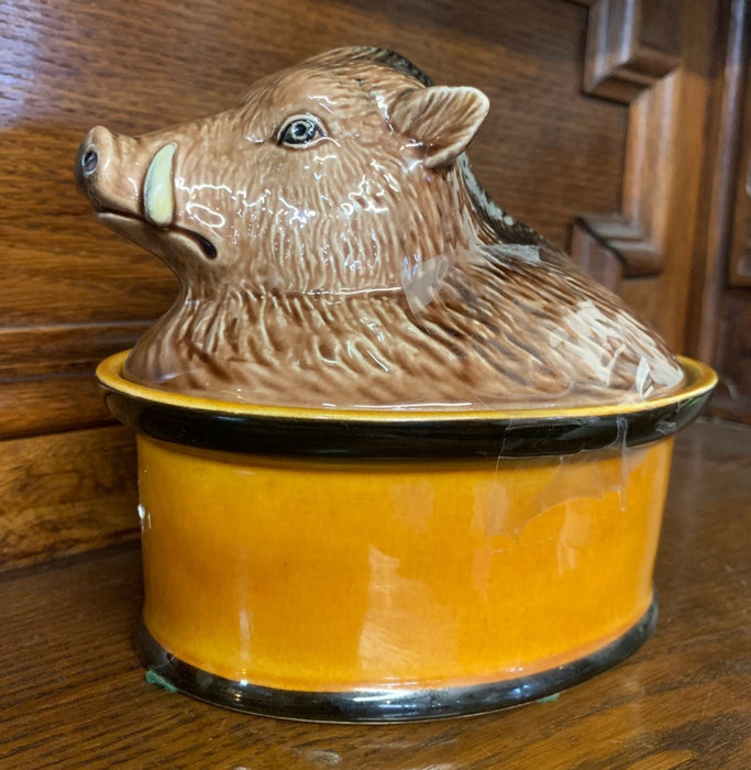 PORTUGUESE  CROCK BOAR'S HEAD TUREEN