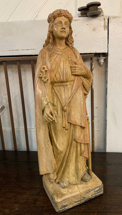 WOOD RELIGIOUS STATUE