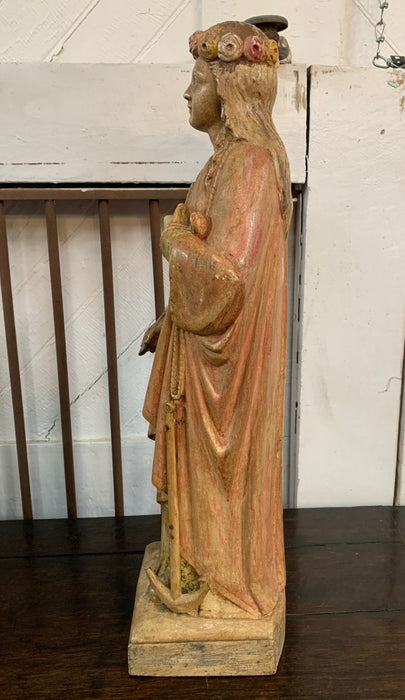 WOOD RELIGIOUS STATUE