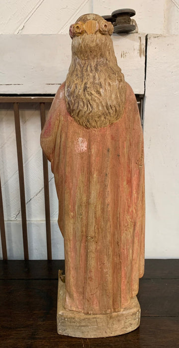 WOOD RELIGIOUS STATUE