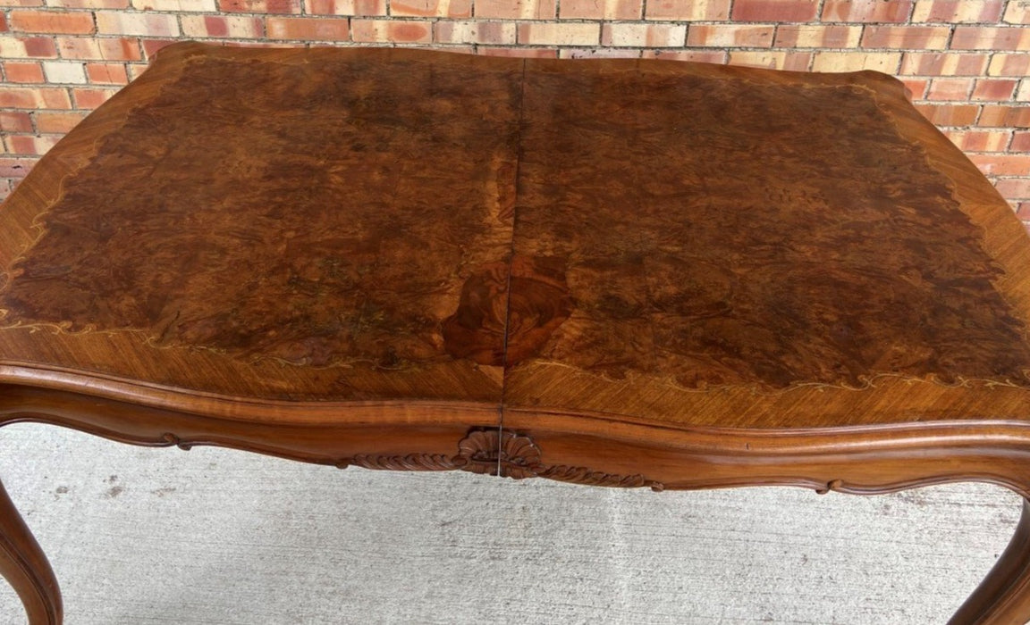 LOUIS XV STYLE TABLE WITH LEAF - AS IS TOP