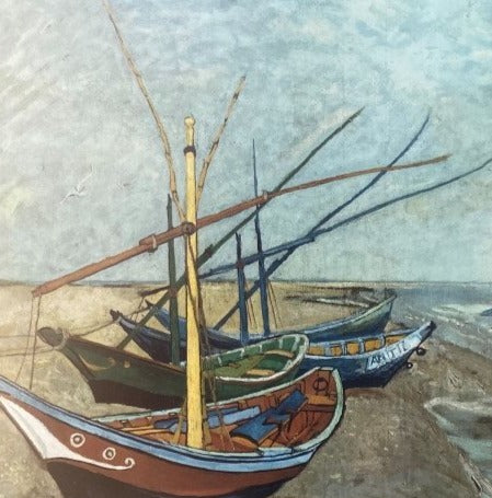 VAN GOGH PRINT OF BOATS OF SAINT-MARIE