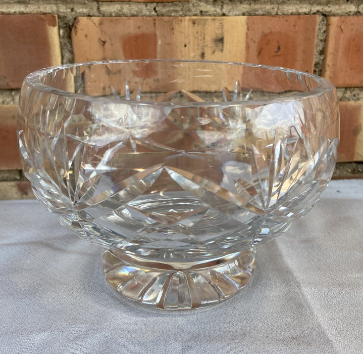 CRYSTAL FOOTED HEAVY BOWL