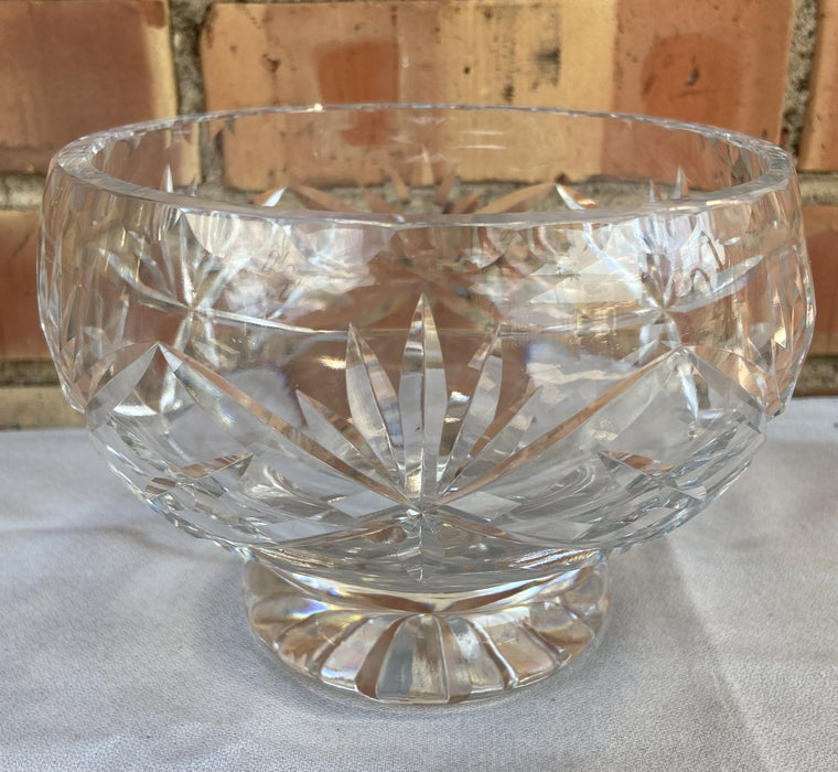 CRYSTAL FOOTED HEAVY BOWL