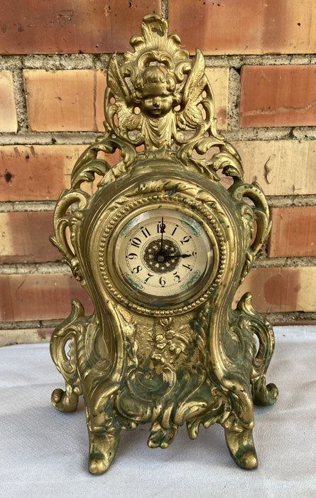 IRON GOLD CLOCK WITH FACE