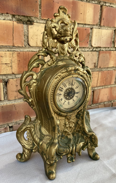 IRON GOLD CLOCK WITH FACE