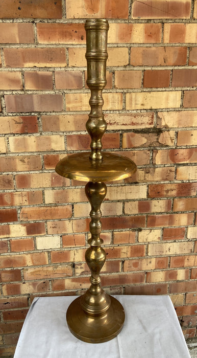 BRASS TALL FLOOR CANDLE HOLDER