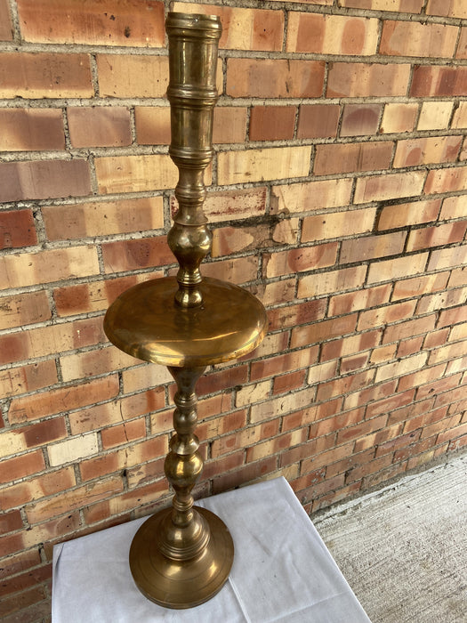 BRASS TALL FLOOR CANDLE HOLDER