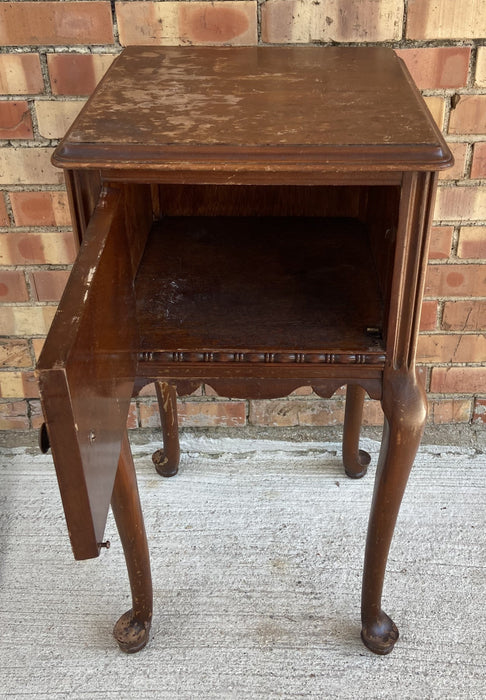 QUEEN ANNE NIGHT STAND - AS FOUND