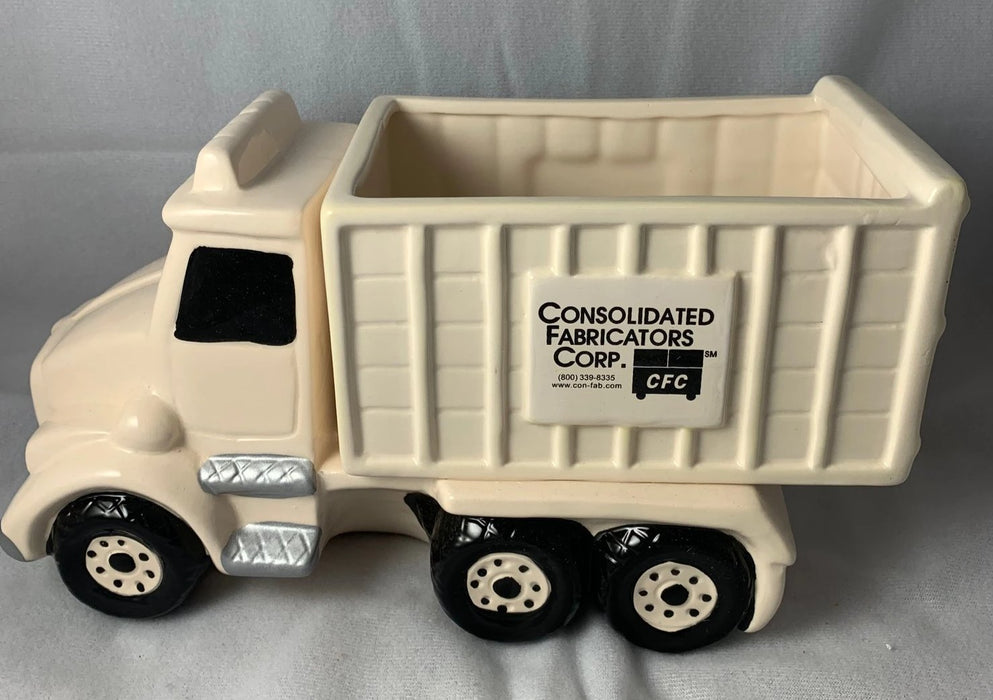 WHITE TRUCK PLANTER WITH CFC LOGO
