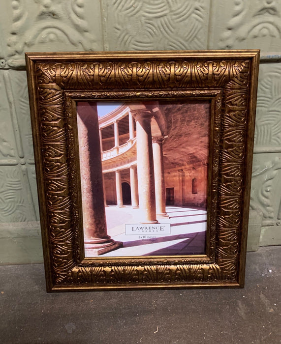 SMALL BRONZE COLORED ORNATE FRAME