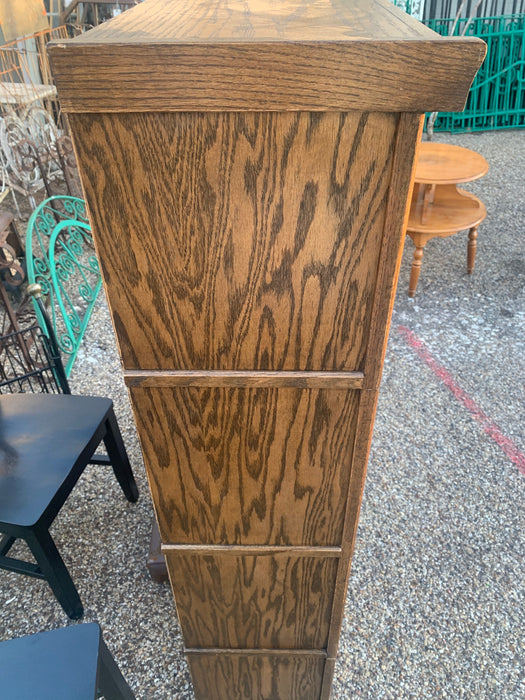 FAUX STACKING OAK  BOOKCASE - NOT OLD