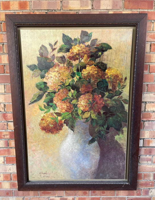 FLORAL STILL LIFE EMBELLISHED GICLEE SIGNED J. RIPELL