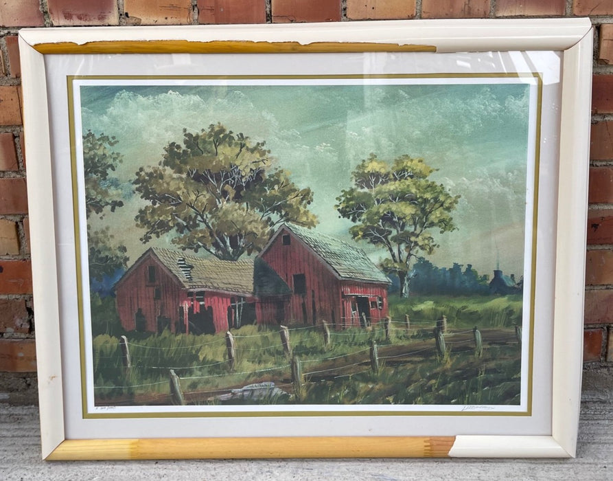 AS FOUND BARN PRINT SIGNED AND NUMBERED