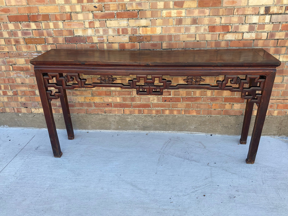 RED ASIAN CONSOLE TABLE