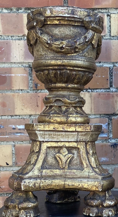 PAIR OF GILTWOOD CANDLESTANDS