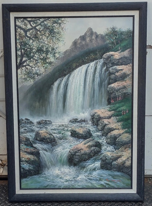 WATERFALL OIL PAINTING