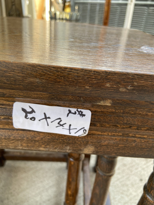 SET OF 3 BROWN ASH NESTING TABLES